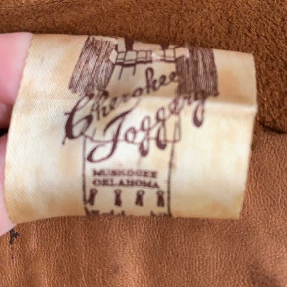 Vintage 70s Suede Fringe Vest M - Picture 10 of 10